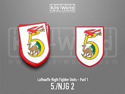 Kitsworld SAV Sticker - Luftwaffe Night Fighters - 5./NJG 2 Unit 